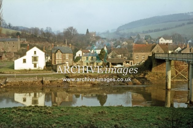 Brockweir village & Wye bridge 1968