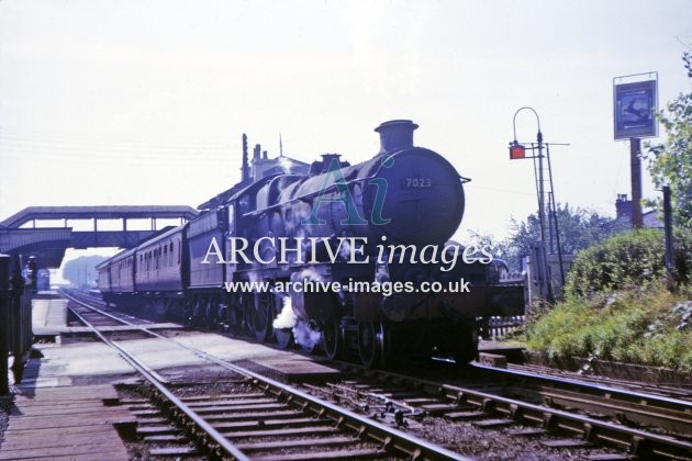 Gobowen Railway Station & No 7023 1964